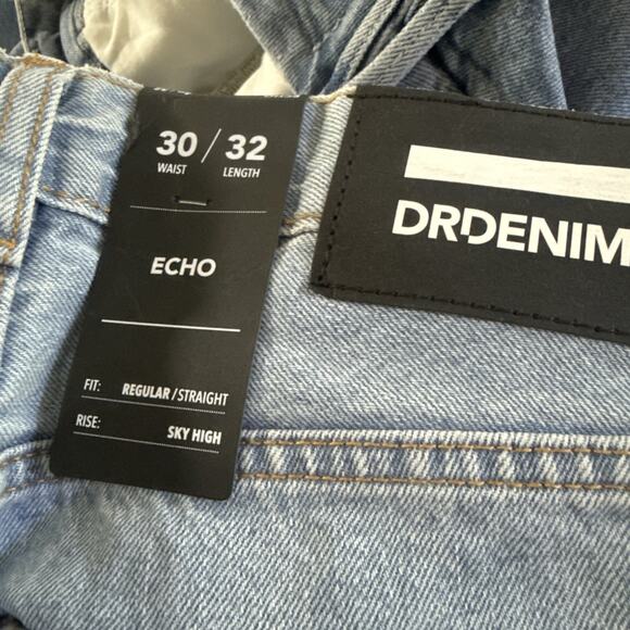 Dr. Denim Echo Shoe Cut Straight Women's 30 Light Retro High Rise NWT - Picture 5 of 8